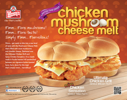 Chicken Mushroom Cheese Melt Burger - Asmahan.